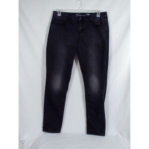 Seven7 Womens  Dark Wash Skinny Jeans Embellished Back‎ Pockets Stretch  Sz 12